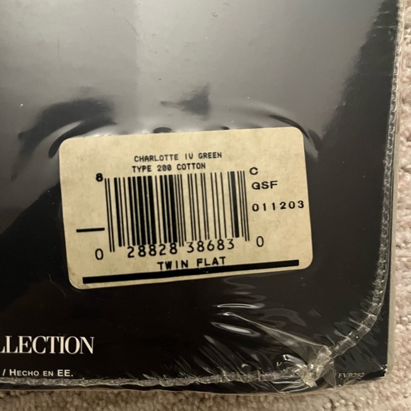 NWT Ralph Lauren Vintage Charlotte IV Twin Flat Sheet Deadstock - Picture 3 of 3